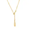 Collar de gota de agua para mujer, estilo coreano moderno, elegante, sencillo, de celebridades de Internet, estilo frío, collar de clavícula 2023, nuevo