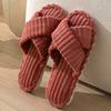 Comercio Exterior Transfronterizo Apertura Cruzada Punta Abierta Hombres y Mujeres Parejas Zapatillas para Todas las Estaciones Zapatillas de Pana con Apertura Cruzada