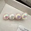 Pasador de Corazón Acrílico Transparente de Colores Pinza Lateral Oso Flor Pato Pinza para el Cabello Resistente Linda para Mujeres