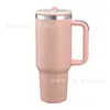 Taza Térmica de Acero Inoxidable 304 de Gran Capacidad 40 oz con Asa Portátil para Hielo Taza para Bebidas Frías Botella de Agua para Deportes al Aire Libre