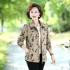 Nueva colección de primavera y otoño: Tops elegantes y de moda para madres, con cuello de solapa, estilo chaqueta corta y corte holgado que estiliza, adecuados para mujeres de mediana edad y mayores