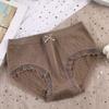 Sem costura Comércio Exterior Transfronteiriço Meia-cintura Lace Bubble Pants Graphene Algodão Calcinha Triângulo Calcinha Calcinha Feminina