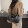 Bolso vintage grande para mujer, nuevo 2026 otoño e invierno, versátil, casual, de hombro y cruzado, bolso tipo empanada de nicho para el día a día