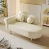 Upgrade de Apartamento Pequeno: Sofá Chaise Lounge com Capacidade de Armazenamento, Poltrona Reclinável Estilo Europeu, Área de Descanso de Mini Loja de Roupas para Quarto, Chaise Lounge de Um Lugar