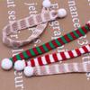1:12 Muñecas Casa de Muñecas Accesorios para Disparos Rojo, Blanco, Rojo y Verde Bufanda Mini Tejida Decoración Navideña