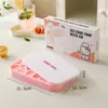 Hielera de Silicona Independiente de Dibujos Animados de Grado Alimenticio Atractivo Molde para Cubitos de Hielo Caja para Hacer y Almacenar Hielo para el Hogar Resistente a Altas Temperaturas
