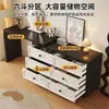 Penteadeira e Cômoda Estilo Francês Vintage para Apartamentos Pequenos, Mesa de Canto de Cama com Armário Integrado, Novo Modelo 2025