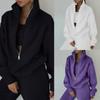 Comercio Exterior Transfronterizo 2026 Ropa Europea y Americana para Mujer, Nuevos Estilos de Otoño, Sudadera Deportiva con Cremallera y Forro Polar a la Moda Casual