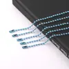Cadenas de Cuentas Onduladas de Colores Variados, Accesorios para Joyería DIY de Colores Caramelo, Cadenas con Etiquetas Hebilla Colgantes para Equipaje, Cadenas Colgantes de Tarjeta Goo Pintada