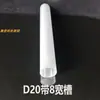 Accesorios para tubo LED caja de luz de pared publicidad iluminación de 320 grados con ranura para tarjeta tubo guía de luz equipo de entretenimiento tubo de luz redondo blanco lechoso