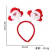 Faixa de Cabeça para Decoração de Natal Faixa de Cabeça Acessórios de Cabelo para Festa de Natal Infantil Antlers Cartoon Estéreo Sino na Faixa de Cabeça
