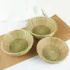 Cestas de Bambu Trançado, Cestas de Bambu com Base, Cestas de Frutas Domésticas, Bandejas de Frutas, Produtos de Bambu Feitos à Mão, Cestas para Pão no Vapor, Cestas para Lanches, Cestas de Bambu