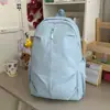Mochila Escolar Lisa Estilo INS Academy Japonês para Meninas Alunos do Ensino Fundamental Alunos do Ensino Médio Mochila de Ombro Duplo para Aula Mochila Leve de Viagem