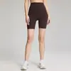 Shorts de yoga de cintura alta con control de abdomen y levantamiento de glúteos para mujer, anti-exposición, sin costuras, ajustados para correr y entrenar