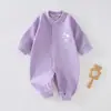 Ropa de Primavera y Otoño para Bebé de Cachemira Tencel Body de Dos Piezas para Niños y Niñas Mono de Todas las Estaciones Clase A