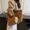 Bolso Tote de Color Sólido para Mujer 2025 Nuevo Gran Capacidad Bolso para Ir al Trabajo Moderno Versátil Casual Simple de Hombro para Compras