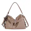 Nova Bolsa Feminina Outono 2026 Bolsa Tote Vintage Transfronteiriça de Grande Capacidade Bolsa de Ombro Macia Bolsa Transversal