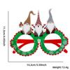 Gafas de Navidad 2026 Accesorios para Disfraces de Fiesta Navideña Regalos para Niños Gafas de Montura Redonda de Papá Noel para Árbol de Navidad