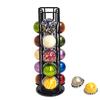 Suporte de Cápsulas de Café Transfronteiriço para 40 Cápsulas Nespresso, Display Rotativo e Rack de Armazenamento, Arte em Ferro