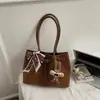Bolsa Tote para o Trabalho para Mulheres 2025 Inverno Nova Tendência de Alto Valor Retrô Bolsa de Ombro Elegante Bolsa de Mão para Compras
