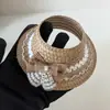 Muñeco de Peluche de 17 cm Vestido con Tirantes de Mezclilla Caja Ciega Accesorio Sombrero de Paja Labubu Adorno para la Cabeza con Orejas Expuestas Sombrero para Muñeca Parte Superior Abierta
