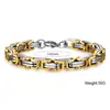 Fabricante Direto de Pulseira Masculina Personalizada de Aço Inoxidável Estilo Europeu e Americano Transfronteiriça Entrega Direta Joia de Mão Exquisita Tendência Moda Corrente de Aço Titânio