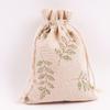 Bolsa con cordón de algodón y lino estampada, bonita bolsa de almacenamiento de cosméticos de dibujos animados para viajes y artículos diversos, bolsa repelente de mosquitos de ajenjo al por mayor