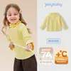 [Antibacterial y Térmico] Suéter para Niña, Top de Cuello Alto Medio Otoño e Invierno para Niña Pequeña, Conjunto Rojo de Primavera para Bebé, Prendas de Punto para Niños