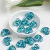Ding Yi Fritillaria Corazón de Rosa Luna Fría Cuentas Chapado en Oro Foil de Resina Agujero Pasante Cuentas Sueltas Accesorios para Pulseras DIY