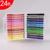 Fabricante de Produção e Processamento de Caneta Aquarela Triângulo com Logo Personalizado Oem Canetas Coloridas Solúveis em Água Material de Arte para Estudantes Caixa de Presente