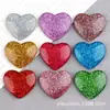 Funda de Teléfono con Forma de Corazón Accesorios de Resina Pegamento Crema Corazón Imán para Nevera DIY Accesorios para Zuecos Parche Brillante Materiales