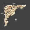 Tallado en Madera Dongyang Gabinete de Madera Maciza Esquina de Puerta Fondo de Pared con Flores Talladas Piezas de Flores de Madera Francesas Celosía Tallada Europea Decoración de Pared Flor