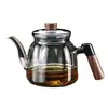 Nuevo Modelo de Tetera Doméstica de Vidrio, Alto Borosilicato, Resistente a Altas Temperaturas, Adecuada para Estufa Cerámica Eléctrica, para Hervir Agua y Preparar Té, Olla con Separación de Té y Agua, Venta al por Mayor de Juegos de Té