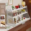 Estante de Almacenamiento de Acrílico Multicapa Mesa de Comedor Encimera Estante para Vasos de Agua y Snacks Estante de Almacenamiento Multifuncional para Especias y Condimentos de Cocina