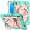 Funda protectora para iPad adecuada para iPad de 10ª generación y iPad de 11ª generación, funda de silicona anticaídas de cobertura total con correa para el hombro