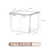 Caja de Almacenamiento Plástico Escritorio Plástico Transparente Caja Vacía Caja Cuadrada Pequeña Caja para Tarjetas de Presentación Caja Organizadora de Tarjetas Caja de Joyería con Tapa