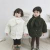 Outono e inverno japonês e coreano estilo infantil dupla face lã de cordeiro casaco acolchoado
