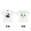 En stock Vlone High Street Big V Mariposa Letra Calavera Esqueleto Limitado Big V Colección Casual Camiseta de Manga Corta para Hombres y Mujeres