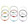 Llavero de Acero Inoxidable Chapado en Oro Real de 16 cm Pulsera de Acero de Titanio de Color Duradero Accesorios para Joyería Hecha a Mano DIY