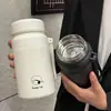 Copo térmico de alto valor para amantes portátil resistente a altas temperaturas copo de dupla bebida simples nicho ins copo de bebida de grande capacidade