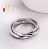25 años de diseños clásicos de moda europea, americana, japonesa y coreana: Tres Eternidades, Tres Colores, Tres Anillos Anillos Entrelazados, venta directa del fabricante original