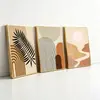 Pintura tríptico geométrica simple personalizada más vendida de Amazon con un toque de alta gama para el fondo del sofá de la sala de estar y la decoración de la entrada