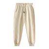 [Productos Buenos Selección Estricta] 470G Otoño/Invierno Pierna Pesada Cordón Pantalones de Ocio Marca Tide para Hombre y Mujer