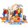 Conjunto de ferramentas de desmontagem de porca de parafuso de madeira para crianças Maleta habilidade manual do menino foco do bebê brinquedos educativos