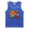 Colete de verão 2023 para crianças estilo coreano algodão casual base camisa suor absorvente açúcar guo frutas esportes meninos sem mangas undershirt