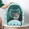 Mochila Trasera para Gatos Mascota Exterior Transparente Viaje Portátil Transpirable Mochila Adecuada para Perros Pequeños y Gatos Cápsula Espacial