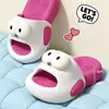 Sandalias Gruesas Antideslizantes de Dibujos Animados Lindas para Mujer de Verano, Famosas en Internet, Esenciales para el Ocio en Casa, Pantuflas de Material EVA para el Hogar
