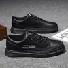 Zapatos de Hombre 2025 Nuevos Otoño Deportes Zapatos de Cuero Celebridad de Internet Casual Zapatos Planos Versátiles Antideslizantes Trabajo Zapatos de Moda para Hombre