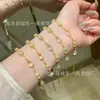Atacado do Fabricante Xiaohongshu Pulseira de Cabacinho de Jade com Espuma de Água Natural e Cravação em Prata S925, Design Fresco, Versátil para Mulheres