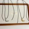 Estilo Coreano Bolso Simple de Cuerno Cadena de Suéter con Cuerda Negra Cadena para Cuello Ins de Nicho para Mujer Cadena de Suéter Larga Dibujable
